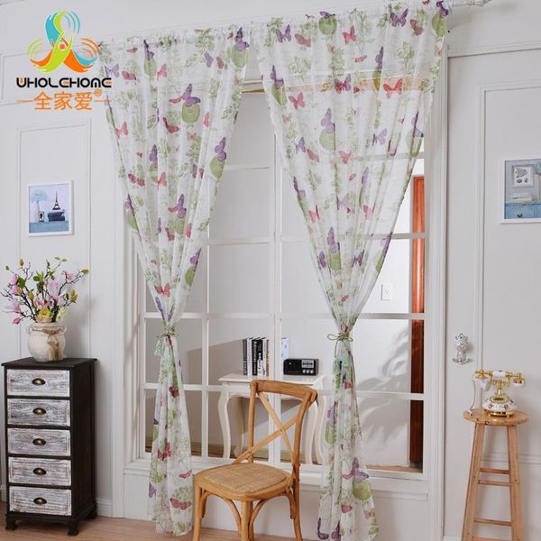 window curtain butterfly printed pattern linen&cotton fabric tulle transparent sheer for home living room screening 1pcs/lot
window curtain butterfly printed pattern linen&cotton fabric tulle transparent sheer for home living room screening 1pcs/lot