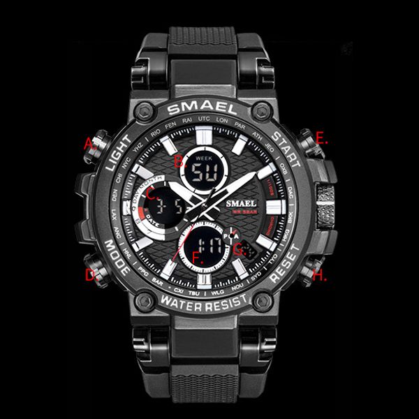 birthday gift new smael 46mm 1803 quartz ditigal luminous watch mens student multifunction metal sport watches 11 color a09b5, Slivery;brown
birthday gift new smael 46mm 1803 quartz ditigal luminous watch mens student multifunction metal sport watches 11 color a09b5, Slivery;brown