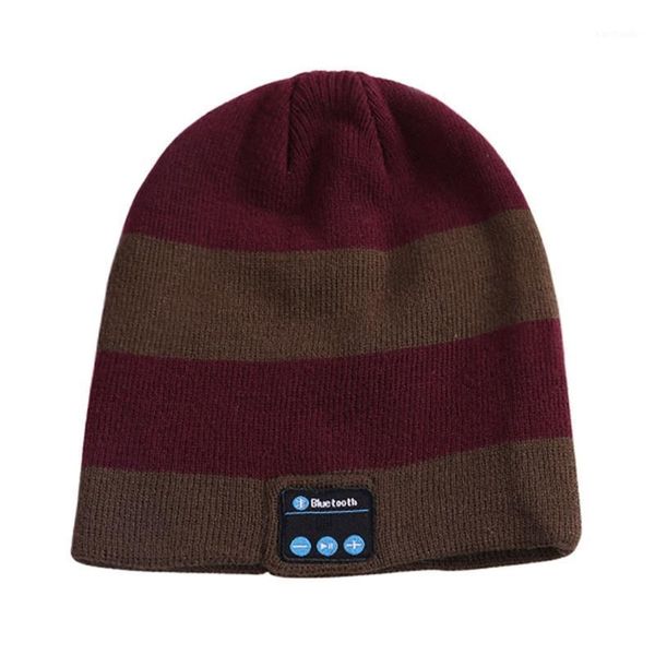 cycling caps & masks striped color matching knitted winter warm bluetooth headset cap wireless call t4mf1, Black
cycling caps & masks striped color matching knitted winter warm bluetooth headset cap wireless call t4mf1, Black