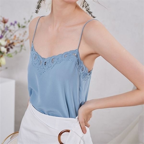 women's silk embroidery floral camis solid color hollow out tank 2020 summer new 1014, White
women's silk embroidery floral camis solid color hollow out tank 2020 summer new 1014, White