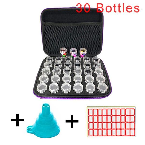 30 cells plastic storage box + funnel + stickers sets 30 bottles container bag sets for diamond painting accessories tool
30 cells plastic storage box + funnel + stickers sets 30 bottles container bag sets for diamond painting accessories tool