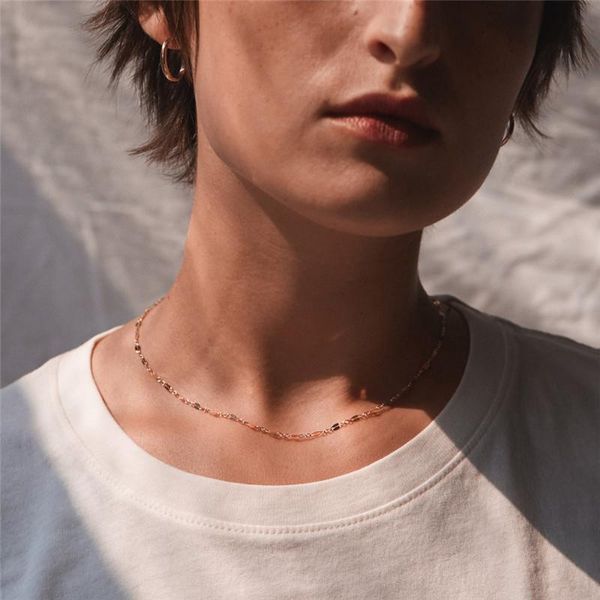 chains visunion fashion stainless steel chain necklace gold color clavicle minimalist jewelry for women gift, Silver
chains visunion fashion stainless steel chain necklace gold color clavicle minimalist jewelry for women gift, Silver
