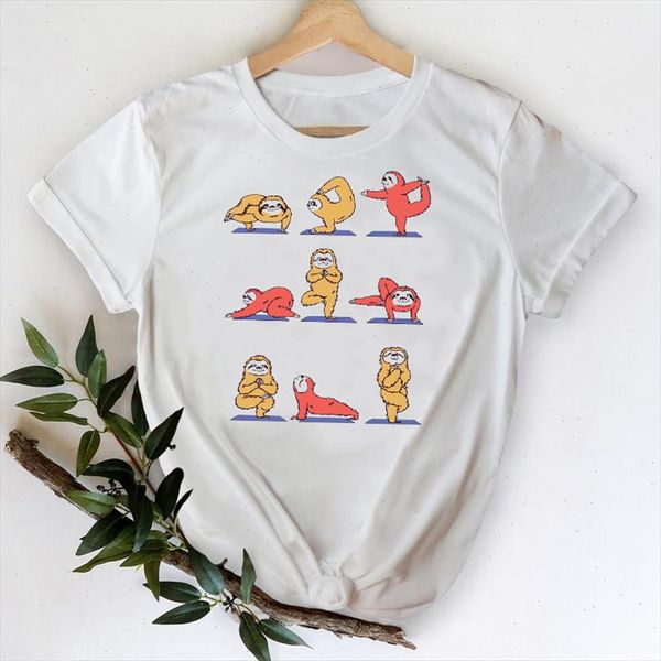 t shirts for women 2021 cartoon sloth printing clothing kawaii spring summer lady print graphic tshirt female tee t shirt, White
t shirts for women 2021 cartoon sloth printing clothing kawaii spring summer lady print graphic tshirt female tee t shirt, White