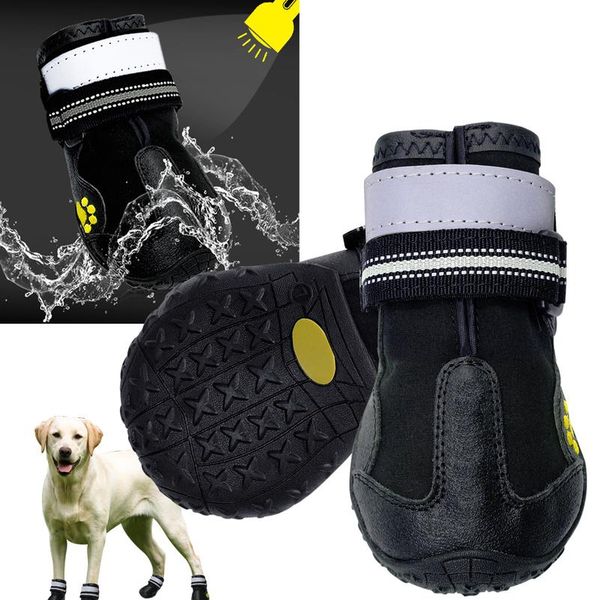 4pcs/set pet dog shoes reflective waterproof dog boots warm snow rain pets booties anti-slip socks footwear for medium l wmtgae
4pcs/set pet dog shoes reflective waterproof dog boots warm snow rain pets booties anti-slip socks footwear for medium l wmtgae