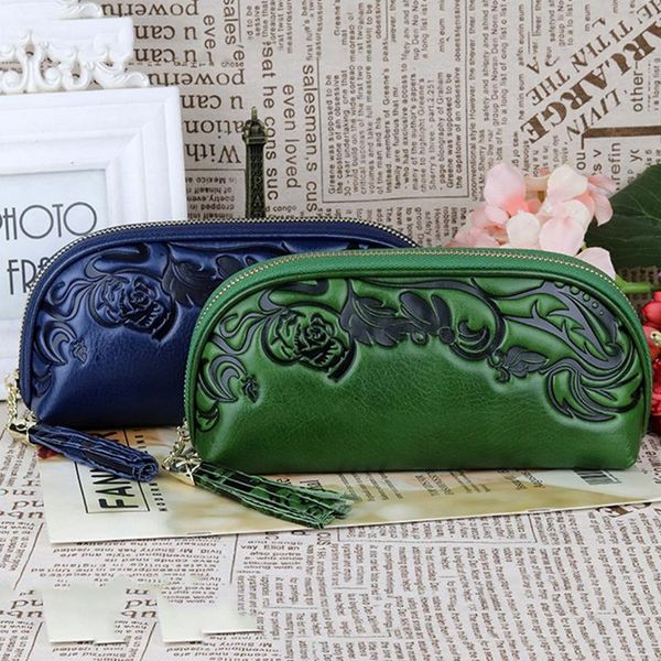 green/blue 7 colors lady coin clutch women long purse for genuine leather embossing floral tassel female phone case, Red;black
green/blue 7 colors lady coin clutch women long purse for genuine leather embossing floral tassel female phone case, Red;black