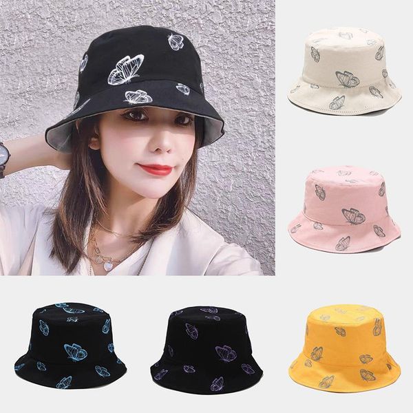 wide brim hats butterfly print bucket women summer outdoor sun hat fashion fisherman caps foldable sunscreen panama cap, Blue;gray
wide brim hats butterfly print bucket women summer outdoor sun hat fashion fisherman caps foldable sunscreen panama cap, Blue;gray