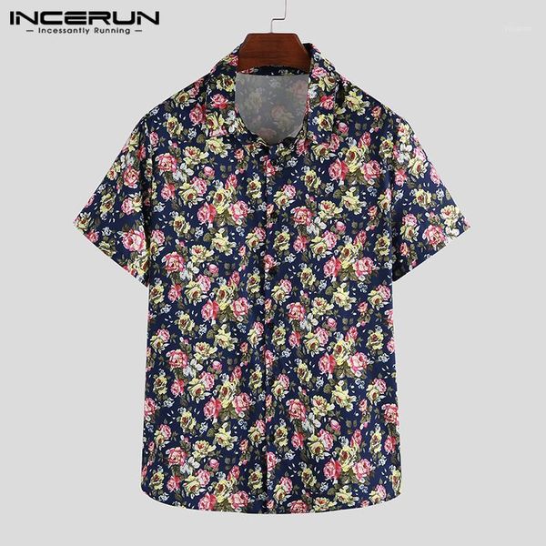 incerun short sleeve men shirt floral printed lapel button breathable streetwear camisa casual beach hawaiian shirts men s-3xl1, White;black
incerun short sleeve men shirt floral printed lapel button breathable streetwear camisa casual beach hawaiian shirts men s-3xl1, White;black