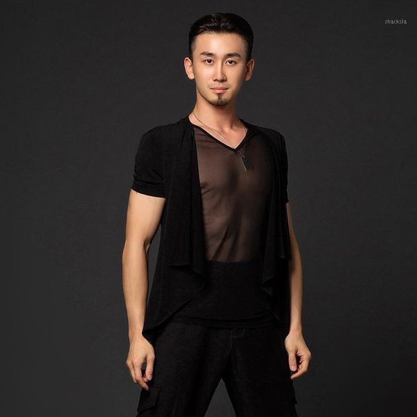 latin dance men's dance clothing standard ballroom cha cha samba costume perspective mesh short-sleeve shirt dwy41131, Black;red
latin dance men's dance clothing standard ballroom cha cha samba costume perspective mesh short-sleeve shirt dwy41131, Black;red