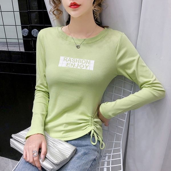 long sleeve t-shirt 2020 new early autumn korean version slim purple drawstring jacket short jacket short women's design sense is small, White
long sleeve t-shirt 2020 new early autumn korean version slim purple drawstring jacket short jacket short women's design sense is small, White