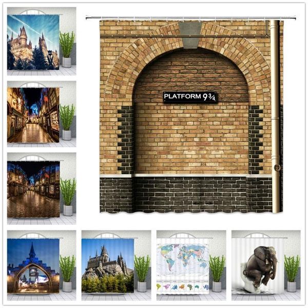 platform 9 and 3/4 shower curtains secret passage of king's cross railway station brick wall bath decor waterproof curtain set1
platform 9 and 3/4 shower curtains secret passage of king's cross railway station brick wall bath decor waterproof curtain set1