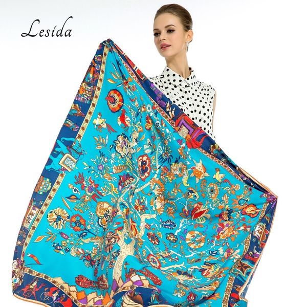 lesida pure silk scarf women large shawls stoles tree print square scarves echarpes foulards femme wrap bandanas 130*130cm 1303 201026, Blue;gray
lesida pure silk scarf women large shawls stoles tree print square scarves echarpes foulards femme wrap bandanas 130*130cm 1303 201026, Blue;gray