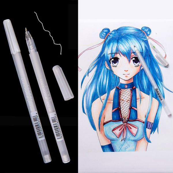 touch hightlight white art marker 0.8mm color gel pen sketch hook liner pen refills for anime paint design art supplies
touch hightlight white art marker 0.8mm color gel pen sketch hook liner pen refills for anime paint design art supplies