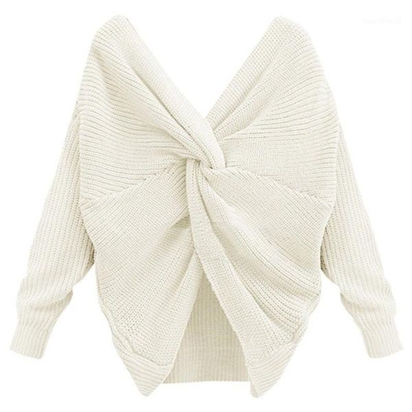 women's sweaters spring autumn female knitted jumper casual v-neck solid basic vintage sweater fashion backless cross women sweate, White;black
women's sweaters spring autumn female knitted jumper casual v-neck solid basic vintage sweater fashion backless cross women sweate, White;black