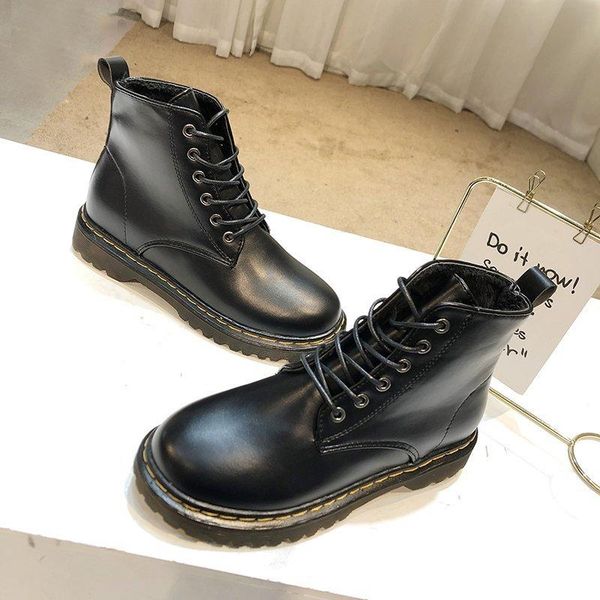 2020 new ladies boots british style all-match women shoes plus velvet warm short boots trendy fashion casual women, Black
2020 new ladies boots british style all-match women shoes plus velvet warm short boots trendy fashion casual women, Black