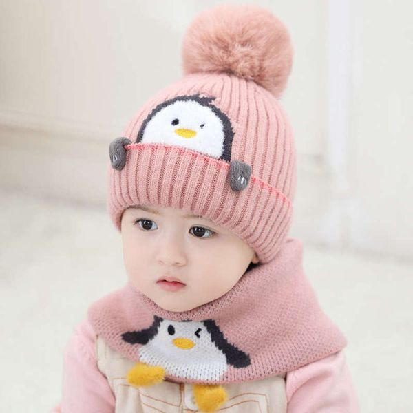 set cartoon penguin bib two piece children's super cute warm gary knitted baby woolen hat silb, Red;brown
set cartoon penguin bib two piece children's super cute warm gary knitted baby woolen hat silb, Red;brown