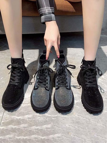 lolita boots winter shoes for women zipper round toe crystal luxury designer boots-women 2021 ladies riding ankle, Black
lolita boots winter shoes for women zipper round toe crystal luxury designer boots-women 2021 ladies riding ankle, Black