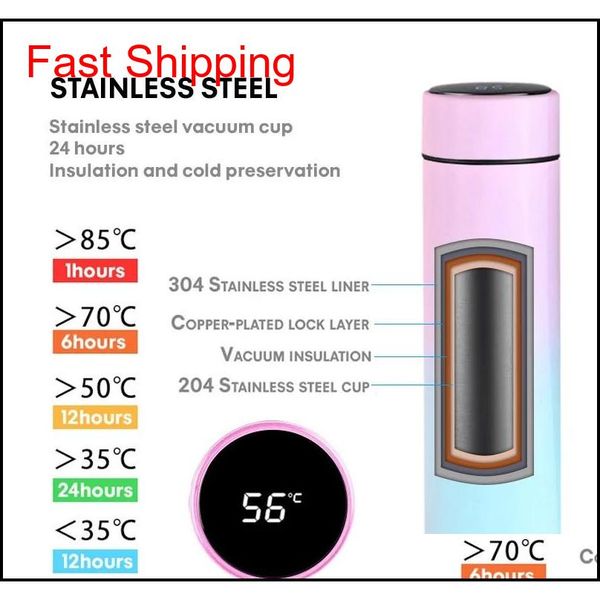 500ml smart water bottle led vacuum flask digital temperature display stainless steel coffee thermal mugs intelligent qylqbh bdebaby
500ml smart water bottle led vacuum flask digital temperature display stainless steel coffee thermal mugs intelligent qylqbh bdebaby