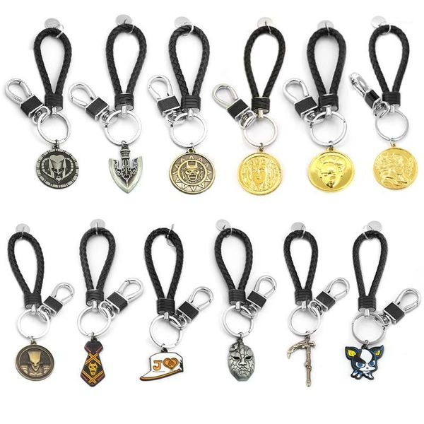 wholesale 20pcs/lot jojos bizarre adventure keychain for car bag woven leather kujo jotaro killer queen giorno giovanna keyring1, Silver
wholesale 20pcs/lot jojos bizarre adventure keychain for car bag woven leather kujo jotaro killer queen giorno giovanna keyring1, Silver