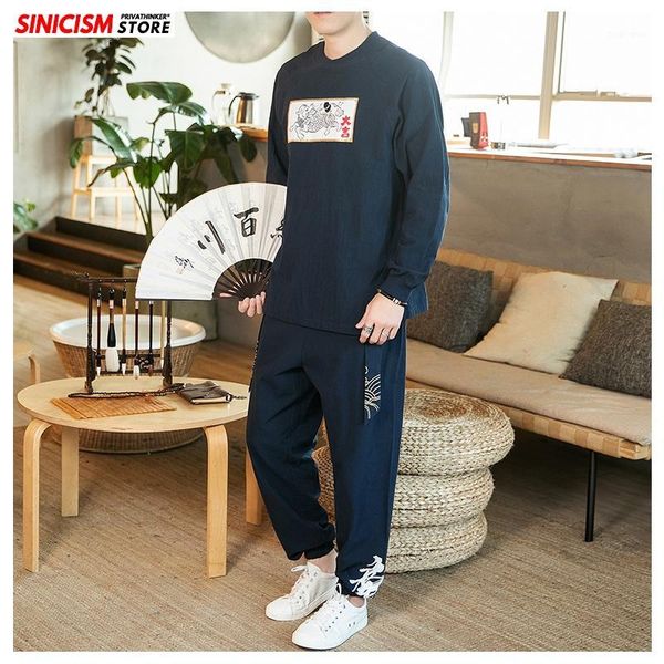 sinicism store linen spring tracksuit men 2020 men loose printed suit sets male casual pants chinese style oversize black tshirt1, Gray
sinicism store linen spring tracksuit men 2020 men loose printed suit sets male casual pants chinese style oversize black tshirt1, Gray