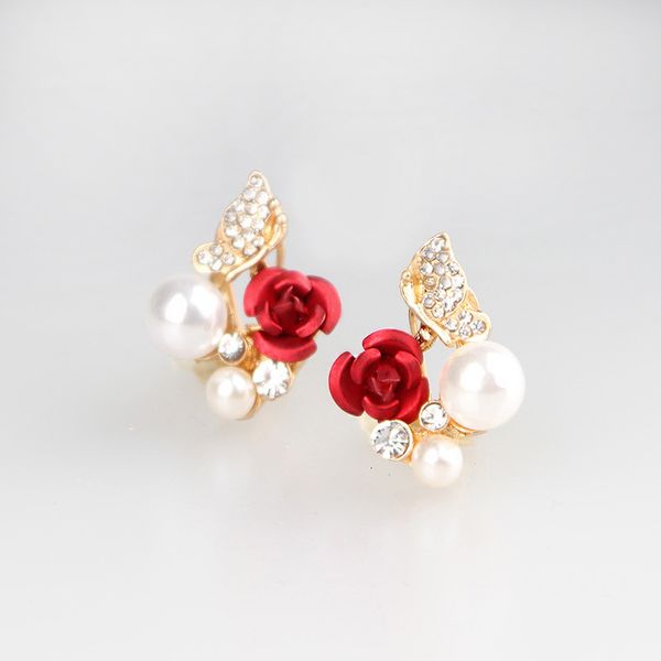new rose shape pearl inset crystal zircon butterfly earring fashionable camellia flower ear stud women simple jewelry gifts
new rose shape pearl inset crystal zircon butterfly earring fashionable camellia flower ear stud women simple jewelry gifts