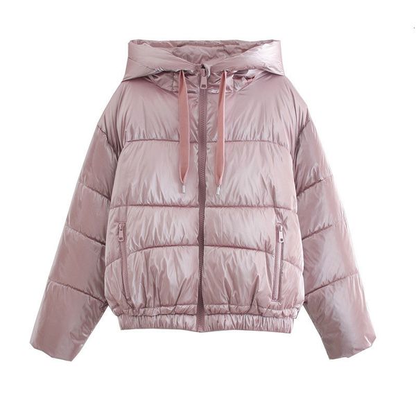 2021 new women pink reflective hooded cropped jacket female long sleeve casual puffer cotton zipper winter coats w0bn, Black
2021 new women pink reflective hooded cropped jacket female long sleeve casual puffer cotton zipper winter coats w0bn, Black