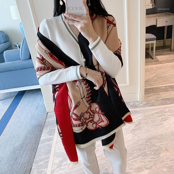 Thick Cashmere Women Scarf Winter Warm New Shawls Wraps Luxury 2020 Brand Print Horse Blanket Scarves Female Echarpe1, Blue;gray
Thick Cashmere Women Scarf Winter Warm New Shawls Wraps Luxury 2020 Brand Print Horse Blanket Scarves Female Echarpe1, Blue;gray