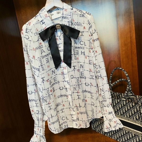 2020 designer super classic luxury lapel long sleeve shirt ladies t-shirt casual ladies ing, White;black
2020 designer super classic luxury lapel long sleeve shirt ladies t-shirt casual ladies ing, White;black