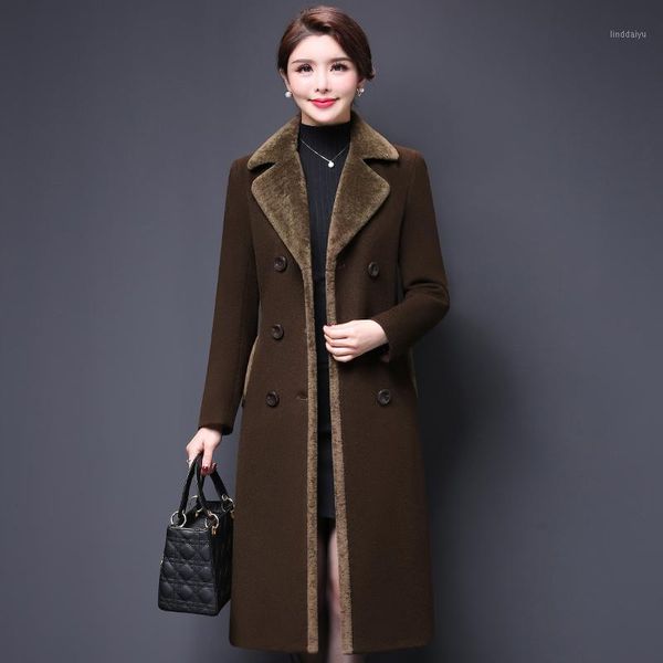 new fashion large size women coat winter clothing slim woolen coats warm ladies wool coat women's long coats 21111, Black 
new fashion large size women coat winter clothing slim woolen coats warm ladies wool coat women's long coats 21111, Black