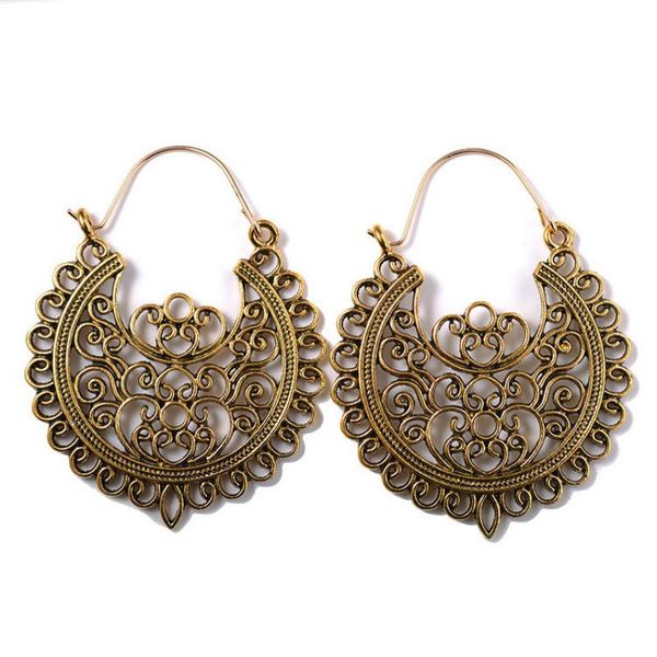new fashion vintage exaggerated bohemian metal alloy harajuku hollow carved earrings ins accessories jewelry for women trend, Silver
new fashion vintage exaggerated bohemian metal alloy harajuku hollow carved earrings ins accessories jewelry for women trend, Silver