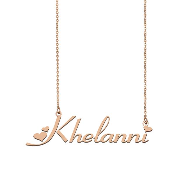 khelanni name necklaces pendant custom personalized for women girls children friends mothers gifts 18k gold plated stainless steel, Silver
khelanni name necklaces pendant custom personalized for women girls children friends mothers gifts 18k gold plated stainless steel, Silver