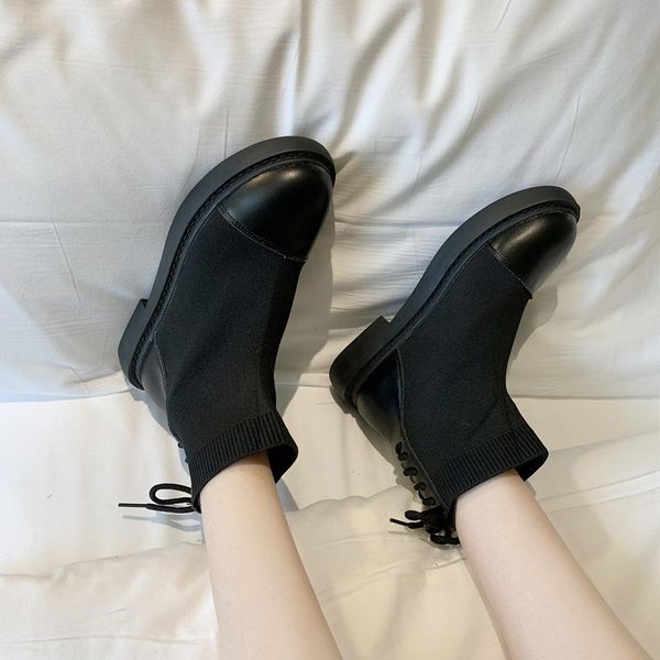 осень и wintershort сапоги женские сапоги эластичность тонкий мартин студенты british style single lady обувь -40, Black 
осень и wintershort сапоги женские сапоги эластичность тонкий мартин студенты british style single lady обувь -40, Black