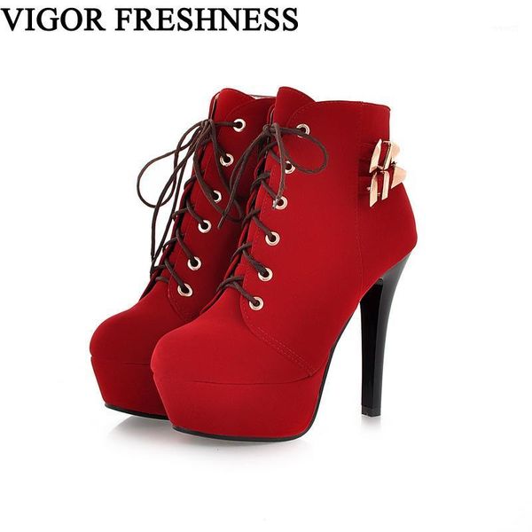 boots vigor freshness shoes women super high heels woman ankle autumn spring lady stiletto bota feminina my191, Black
boots vigor freshness shoes women super high heels woman ankle autumn spring lady stiletto bota feminina my191, Black