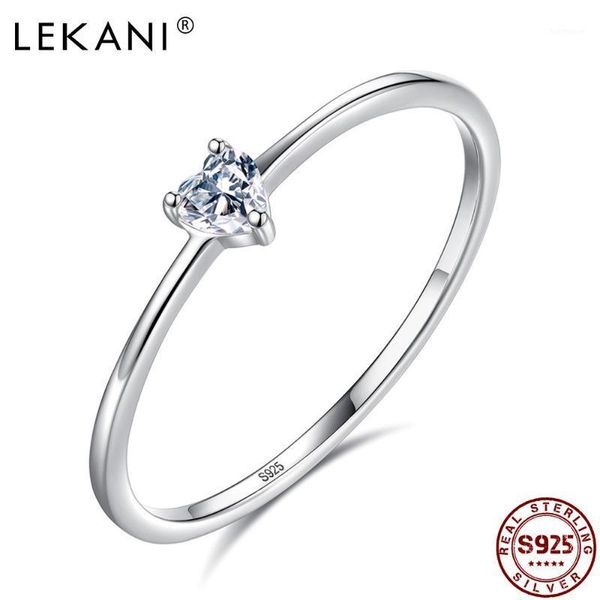 lekani 925 sterling silver rings heart clear simple finger rings for women engagement wedding gifts for friends1, Golden;silver
lekani 925 sterling silver rings heart clear simple finger rings for women engagement wedding gifts for friends1, Golden;silver