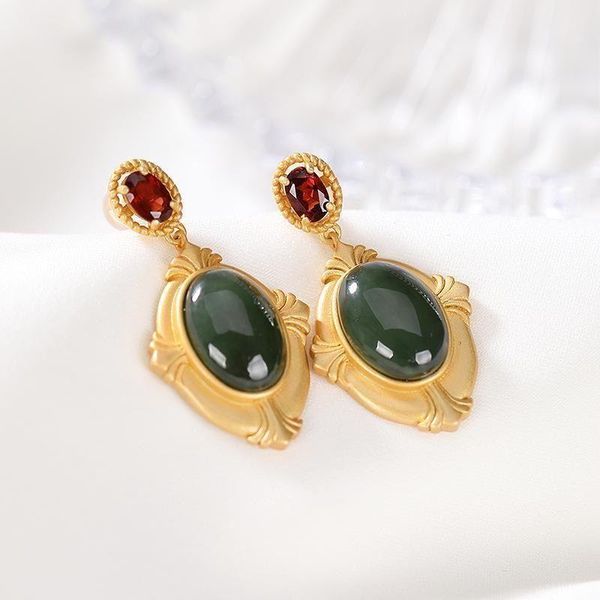 silver inlaid natural jasper earrings chinese style antique court style charming women's christmas and halloween gifts
silver inlaid natural jasper earrings chinese style antique court style charming women's christmas and halloween gifts