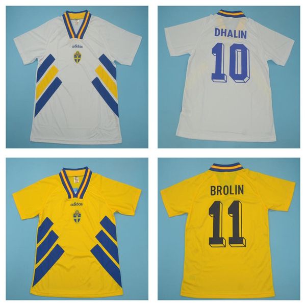 retro 1994 sweden soccer jersey 94 dahlin brolin larsson ingesson classic vintage football shirts calcio ibrahimovic 10 berg svensson 20, Black;yellow
retro 1994 sweden soccer jersey 94 dahlin brolin larsson ingesson classic vintage football shirts calcio ibrahimovic 10 berg svensson 20, Black;yellow