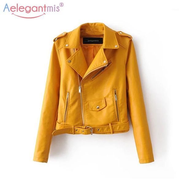 aelegantmis autumn new short faux soft leather jacket women fashion zipper motorcycle pu leather jacket ladies basic street coat1, Black;brown
aelegantmis autumn new short faux soft leather jacket women fashion zipper motorcycle pu leather jacket ladies basic street coat1, Black;brown