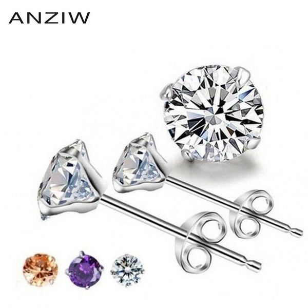 stud crystal round earring for women men genuine pure 925 sterling silver fashion jewelry purple white, Golden;silver
stud crystal round earring for women men genuine pure 925 sterling silver fashion jewelry purple white, Golden;silver