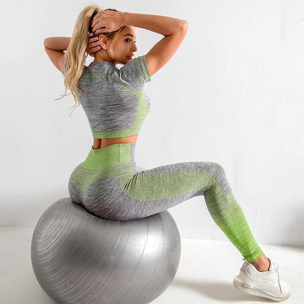 2pcs seamless women yoga set high waist breathable sport leggings gym clothing for women workout set suits tracksuit active wear c0123, Gray
2pcs seamless women yoga set high waist breathable sport leggings gym clothing for women workout set suits tracksuit active wear c0123, Gray