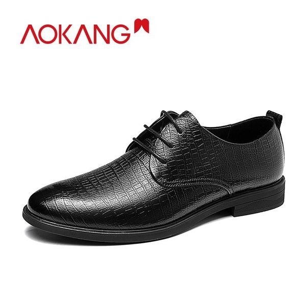 aokang derby shoes men genuine leather dress shoes autumn comfortable business men lace up, Black
aokang derby shoes men genuine leather dress shoes autumn comfortable business men lace up, Black