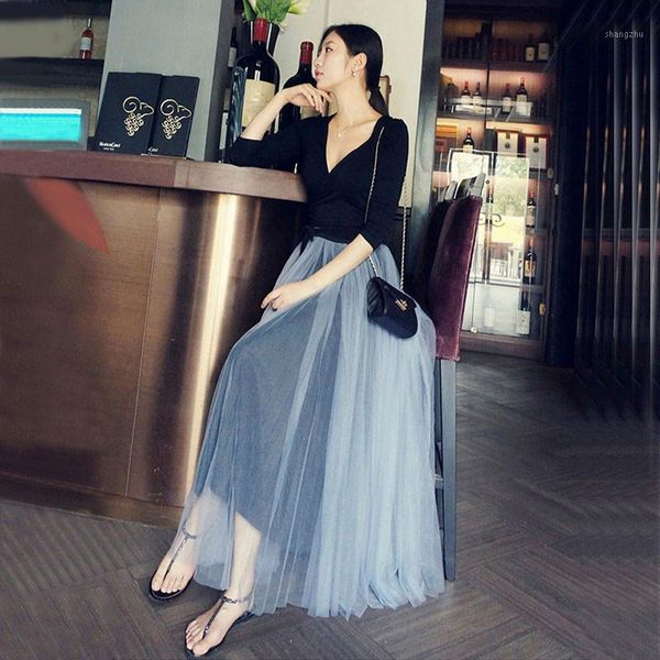 maxi long white gray white tulle mesh skirts for women elastic high waist elegant girls juniors prom party saias jupe clothes1, Black
maxi long white gray white tulle mesh skirts for women elastic high waist elegant girls juniors prom party saias jupe clothes1, Black