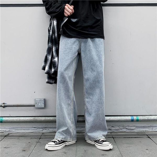 men's jeans streetwear straight leg casual man 2021 washed korean loose denim trousers men autumn plus size baggy high waist, Blue
men's jeans streetwear straight leg casual man 2021 washed korean loose denim trousers men autumn plus size baggy high waist, Blue