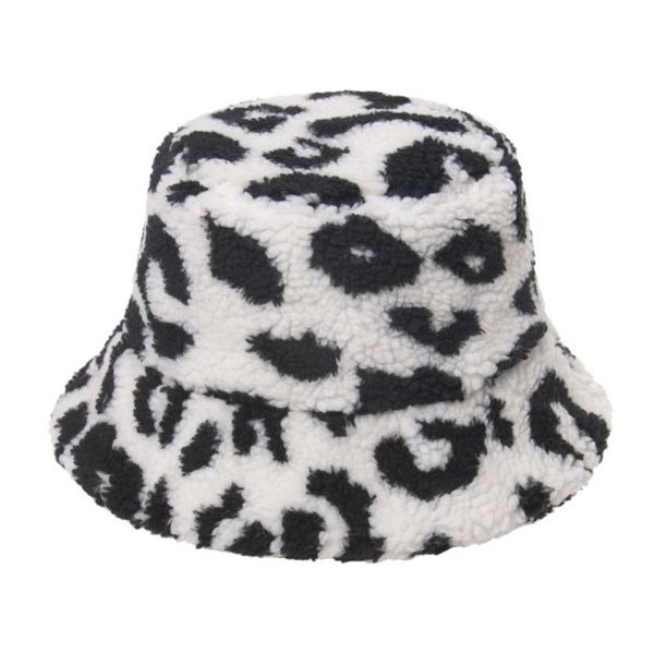 Female Winter Faux Lambs Wool Bucket Hat Leopard Windproof Warm Fisherman Cap, Blue;gray
Female Winter Faux Lambs Wool Bucket Hat Leopard Windproof Warm Fisherman Cap, Blue;gray