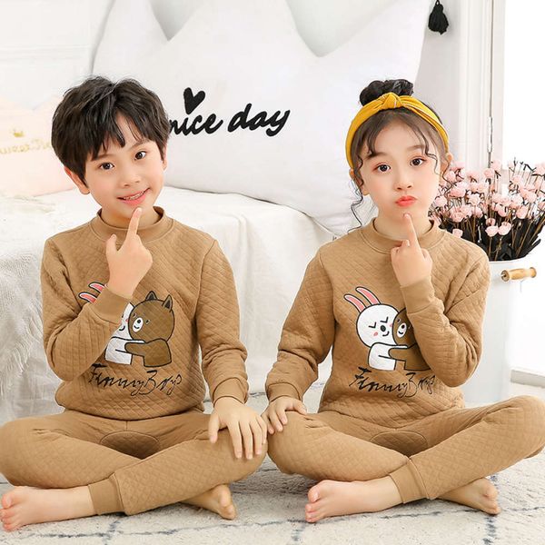 children's thermal underwear suit three-layer cotton et for boys girls in autumn and winter, Blue;red
children's thermal underwear suit three-layer cotton et for boys girls in autumn and winter, Blue;red