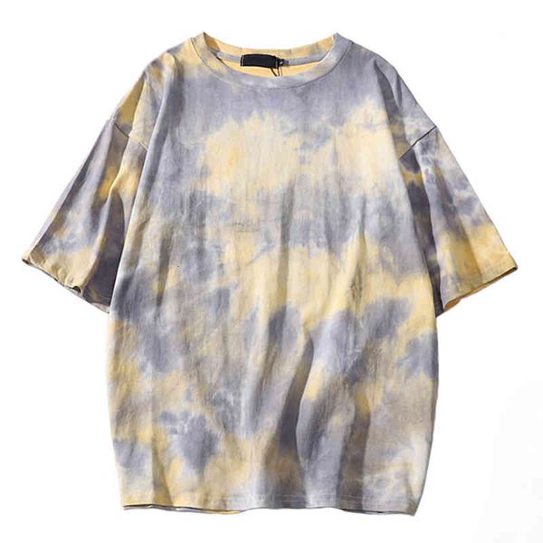 men's t shirt tie dyed full screen printed sports casual t-shirt tide brand, White;black
men's t shirt tie dyed full screen printed sports casual t-shirt tide brand, White;black