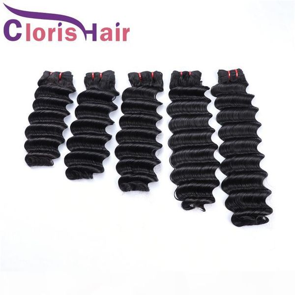 double drawn human hair 3 bundles deep wave brazilian virgin hair weave thick from to end deep curls unprocessed natural hair extensions, Black
double drawn human hair 3 bundles deep wave brazilian virgin hair weave thick from to end deep curls unprocessed natural hair extensions, Black