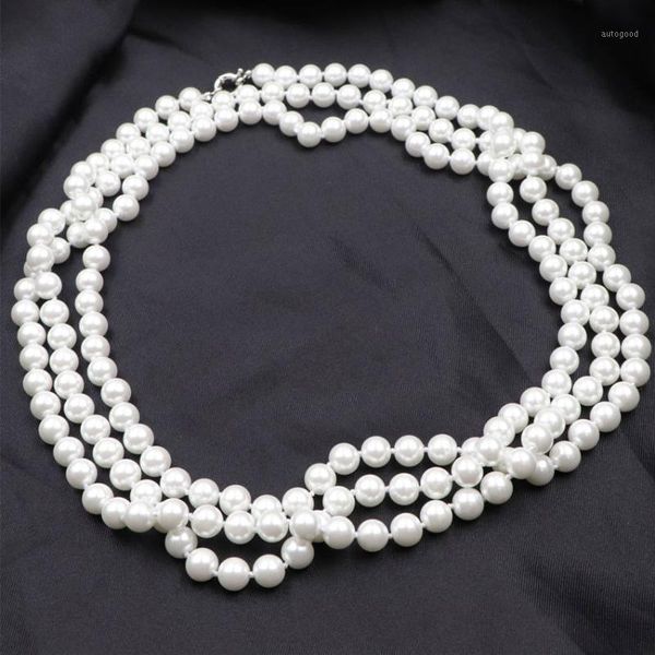 chains statement long chain necklace for women simulated pearl necklaces round beads glass shell pearls rows jewelry 65inch a9201, Silver
chains statement long chain necklace for women simulated pearl necklaces round beads glass shell pearls rows jewelry 65inch a9201, Silver