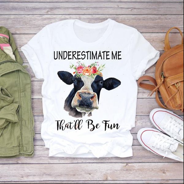women 2021 summer short sleeve heifer cattle flower print lady t shirts t shirt ladies womens graphic female tee t shirt, White
women 2021 summer short sleeve heifer cattle flower print lady t shirts t shirt ladies womens graphic female tee t shirt, White