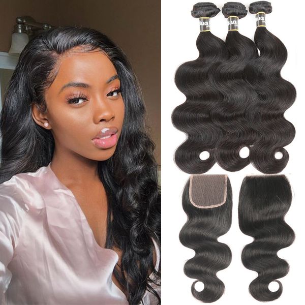 30 inch brazilian body wave bundles with closure brazillian remy human hair weave 3 4 bundles with closure, Black
30 inch brazilian body wave bundles with closure brazillian remy human hair weave 3 4 bundles with closure, Black