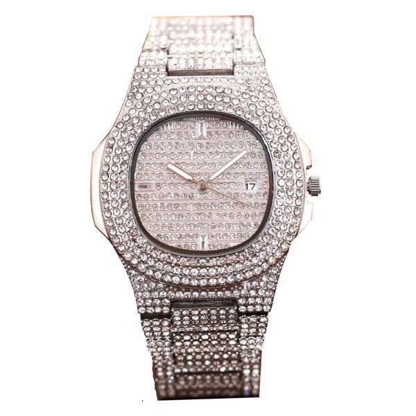 new full diamond watches waterproof mens watches fashion quartz wristwatches stainless steel cool calendar men watch gift, Slivery;brown
new full diamond watches waterproof mens watches fashion quartz wristwatches stainless steel cool calendar men watch gift, Slivery;brown