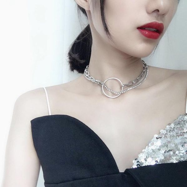 chains korean fashion 2021 charm circle choker necklaces for women trendy geometric crystal girl pendants clavicular chain jewely, Silver
chains korean fashion 2021 charm circle choker necklaces for women trendy geometric crystal girl pendants clavicular chain jewely, Silver